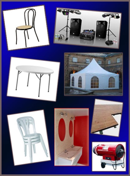 location plancher chaises table pour cirque