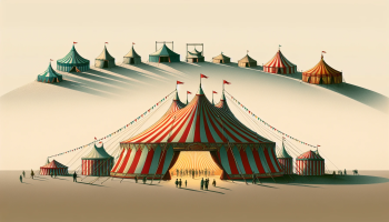 illustration historique de chapiteau de cirque